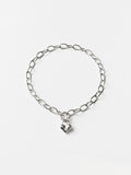 Chunky heart kedja och berlock
