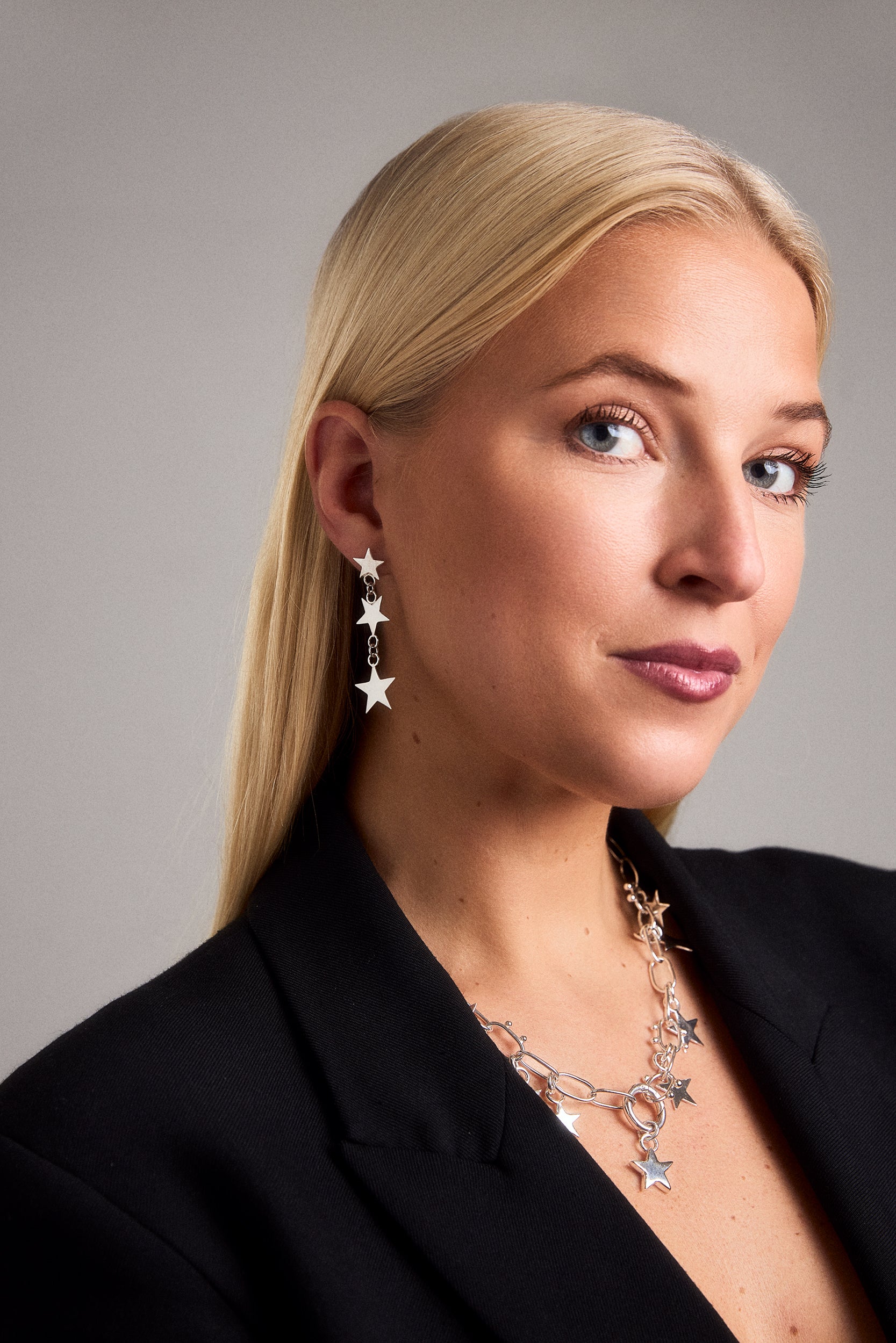 Stjärnfall örhängen + halsband